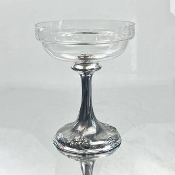 WMF - Tafelmiddenstuk - organisch Art Nouveau bladmotief met