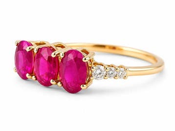 Zonder minimumprijs - Ring - 14 karaat Geel goud - 1.71ct., Nieuw