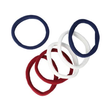 Haarelastieken Basic - Endless Armband - Rood Wit Blauw  -