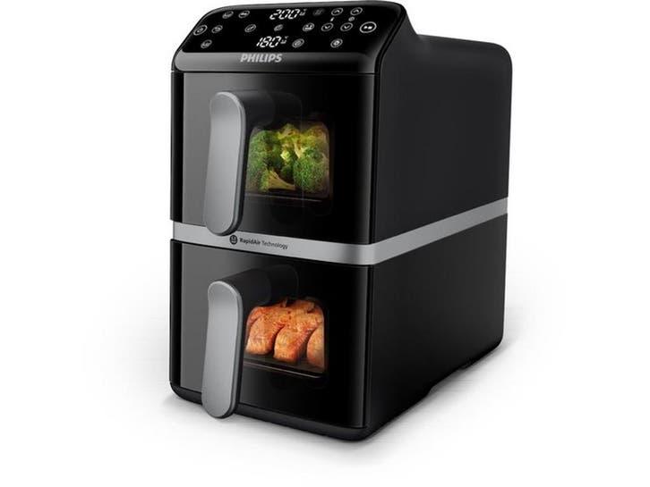 Philips 4000 Series - Dual-Stacked Dubbele Airfryer NA461/00, Electroménager, Friteuses à air, Envoi