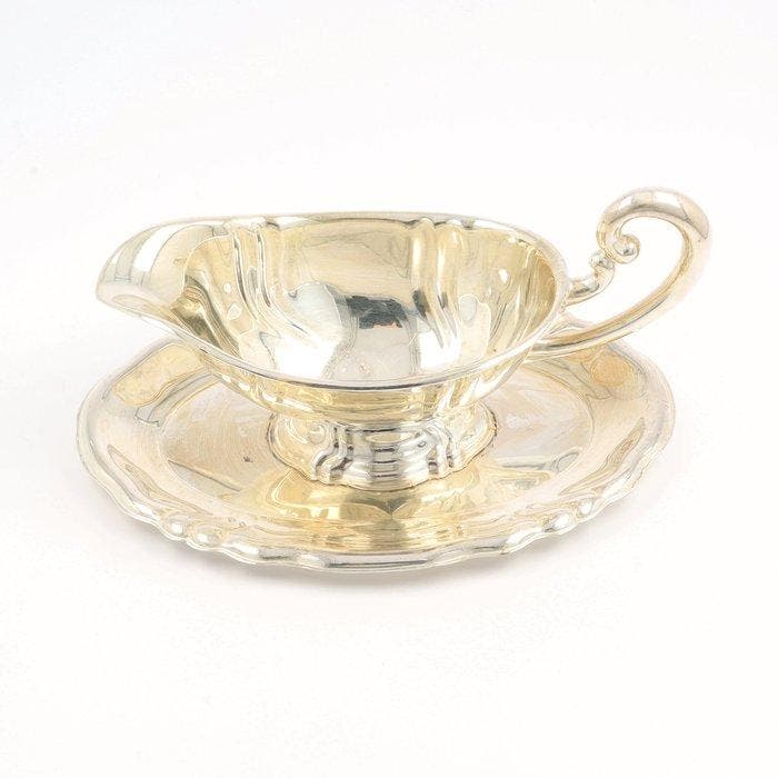 Otto Wolter - Sausboot - Sauskom - .925 zilver, Antiquités & Art, Antiquités | Argent & Or