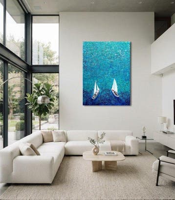 Jasmin Navoyan - BLUE SILENCE. Sailboats, SEA serie