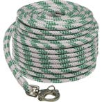 12mm x 40m Zeilval met Gesplitste Snapsluiting Wit-Groen, Ophalen of Verzenden, Nieuw