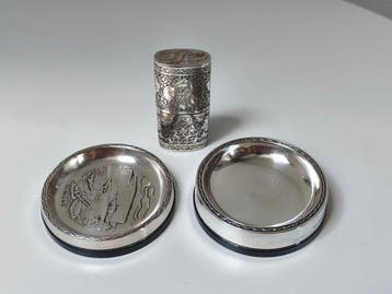 Cendrier (7) - Argent 830 - Lot de pièces en argent, Antiquités & Art, Antiquités | Argent & Or