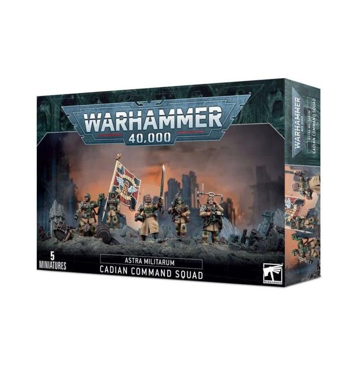Warhammer 40,000 Astra Militarum Cadian Command Squad, Hobby en Vrije tijd, Wargaming, Ophalen of Verzenden