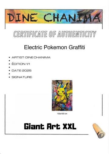 Dine Chanima (XX-XXI) - Electric Pokemon Graffiti