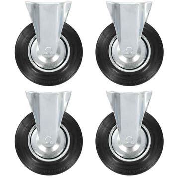 vidaXL Vaste wielen 4 st 200 mm, Verzenden, Nieuw