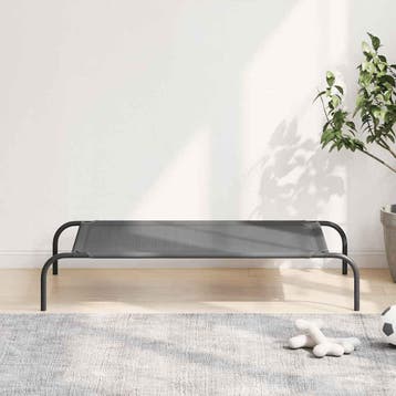 vidaXL Hondenmand verhoogd 110x65x20 cm textiel en staal, Verzenden, Nieuw