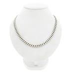 Zilveren robuuste gourmetschakel ketting, Handtassen en Accessoires, Kettingen, Ophalen of Verzenden, Gebruikt, Overige kleuren