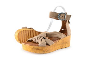Omoda Sandalen in maat 38 Beige, Verzenden, Beige, Omoda, Sandalen of Muiltjes