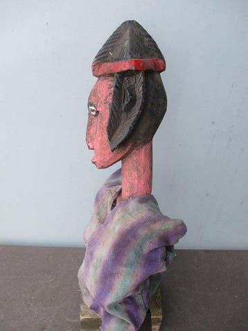 Marionnette Bambara Mali sur socle - Mali (Sans prix de, Antiek en Kunst, Kunst | Niet-Westerse kunst