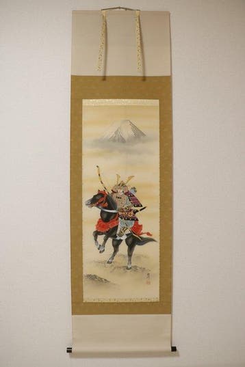 Mounted Samurai Archer with Mount Fuji - Onbekende