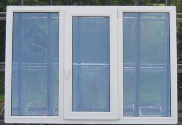 pvc ram , chassis , venster 186 x 129 creme ral 9001, Ophalen of Verzenden, Raamkozijn