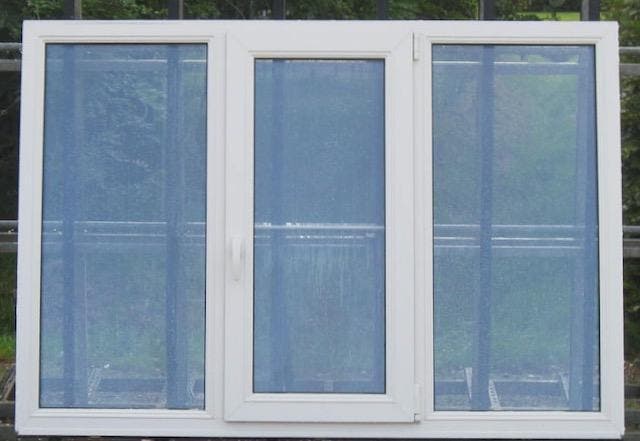 pvc ram , chassis , venster 186 x 129 creme ral 9001, Bricolage & Construction, Châssis & Portes coulissantes, Enlèvement ou Envoi