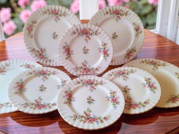 Royal Albert - Service de table (8) - Roses de mousse -, Antiek en Kunst