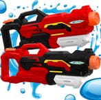 Waterpistool - Set van 2 - Bereik 10-11 meter - Rood - KESSE, Verzenden, Nieuw