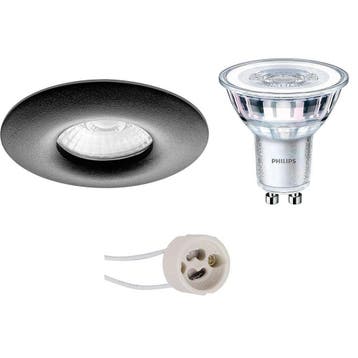 LED Spot Set 6W - Ronde Inbouwspot IP65 - Zwarte & Witte Spo, Huis en Inrichting, Lampen | Spots, Verzenden, Nieuw