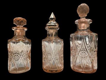 Art Deco Toiletset (9) - Verreries Scailmont - Glas -