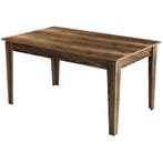 Evila Originals Milan Eettafel, Walnootbruin, 145 Cm X 75 Cm, Huis en Inrichting, Verzenden, Zo goed als nieuw, Overige houtsoorten