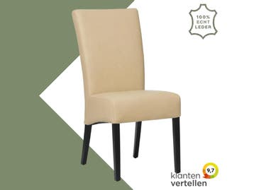 Leren eetkamerstoel Just - Toledo Kalahari (bruin) - Poten, Bruin, Bohemian, Eigentijds, Klassiek, Retro, Romantisch, Scandinavisch