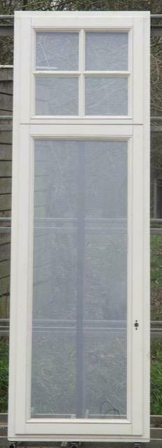 afrormosia houten raam , chassis 76 x 237  creme, Ophalen of Verzenden, Raamkozijn