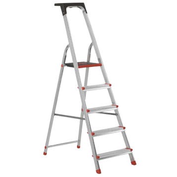 Altrex huishoudtrap Lima 5 treden, Ophalen of Verzenden, Nieuw, Ladder, Minder dan 2 meter