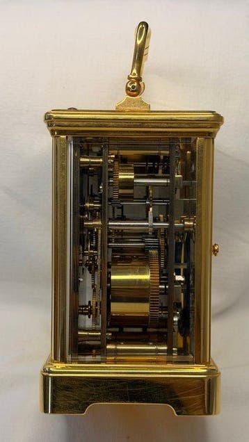 officier, Réveil, Pendulette de voyage - Vintage - Laiton, Antiquités & Art