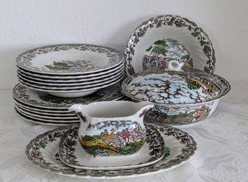 Myott Staffordshire - Service de table pour 6 personnes (16)