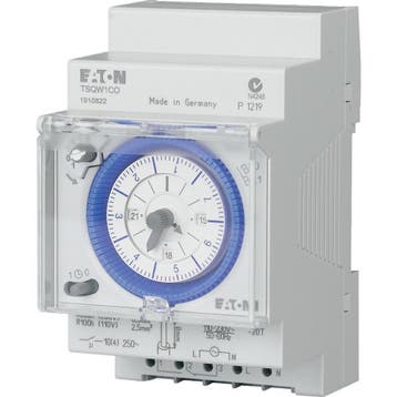 Eaton Horloge analogique 1 interrupteur hebdomadaire Quartz, Verzenden
