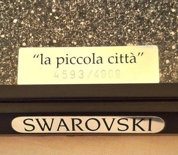 Swarovski - Beeldje - La piccola città (14) - Kristal, Glas