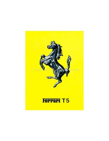 1980 FERRARI 312 / T5 BROCHURE ITALIAANS, Ophalen of Verzenden