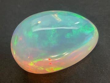 1 pcs Meerkleurig, Wit Opaal - 11.96 ct - Antwerp Laboratory
