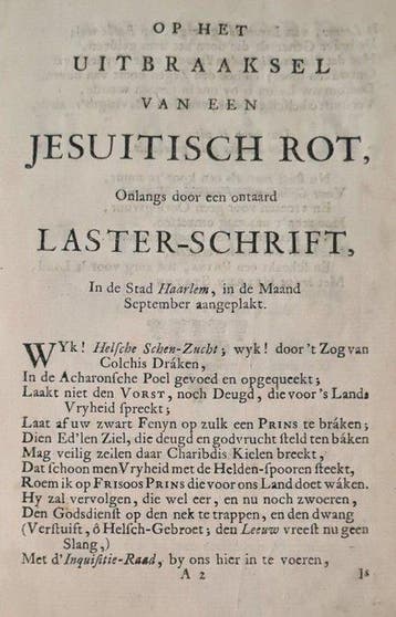 Anon. - De roskam op het jesuitisch rot (Stempel: