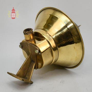 Wandlamp - Messing, Glas - Industrieel kooi-lamp