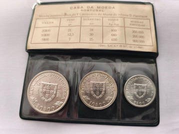 Portugal. 20 Escudos + 10 Escudos + 5 Escudos. 1960 (Sans