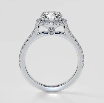 Ring - 14 karaat Witgoud - 1.94ct. tw. Diamant (Natuurlijk)