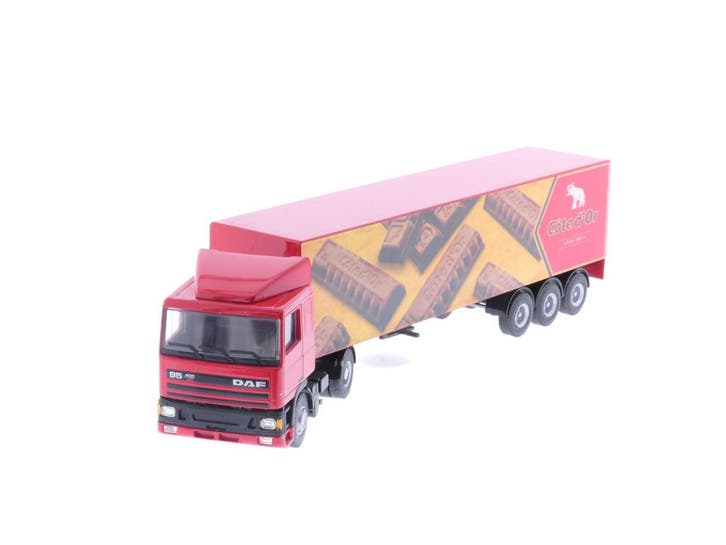 Schaal 1:50 Lion Car No86 Daf 95 vrachtauto Cote d'o..., Hobby en Vrije tijd, Modelauto's | 1:50, Gebruikt, Ophalen of Verzenden