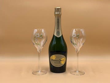 Perrier-Jouët, grand brut + coffret 2 flûtes - Champagne - 1, Nieuw