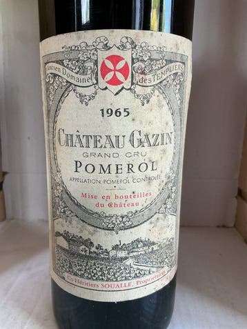 1965 Château Gazin - Pomerol - 1 Bouteille (0,75 l), Nieuw