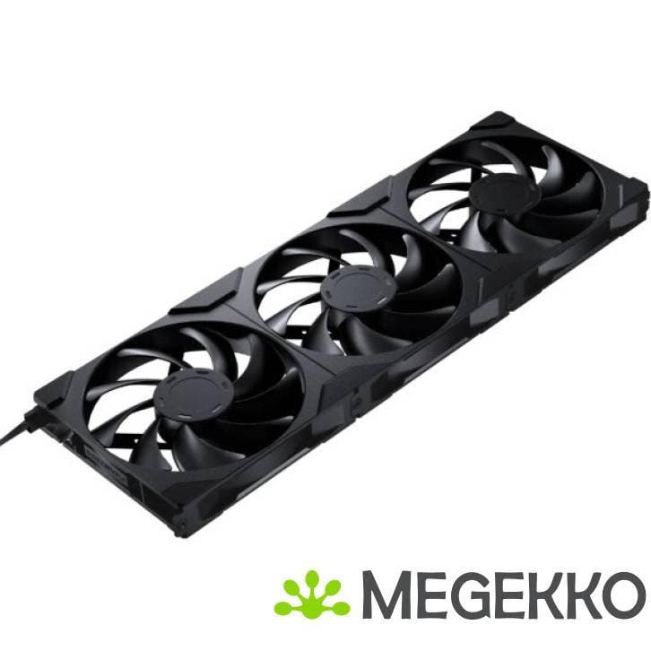 PHANTEKS M25 Gen2 PWM 3-Pack 140mm Black, Computers en Software, Computerkoelers, Nieuw, Verzenden