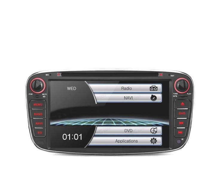 Autoradio 2Din 7  Pour Ford Rond Couleur Noir Usb Gps Tactil, Autos : Divers, Navigation de voiture, Envoi