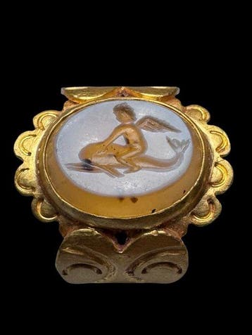 Oud-Romeins goud Ring - Ring met XRF-test