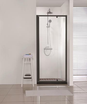 Sanifun douchedeur Novo 1120 - 1220 x 2000 Zwart, Ophalen of Verzenden, Nieuw, Douche