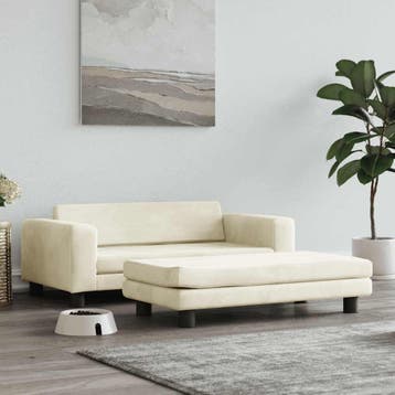 vidaXL Hondenmand met verlengstuk 100x50x30 cm fluweel, Dieren en Toebehoren, Honden-accessoires, Verzenden, Nieuw