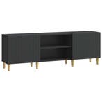 vidaXL TV Kast Zwart 150 x 31 x 50 cm Bewerkt hout, Huis en Inrichting, Kasten |Televisiemeubels, Verzenden, Nieuw