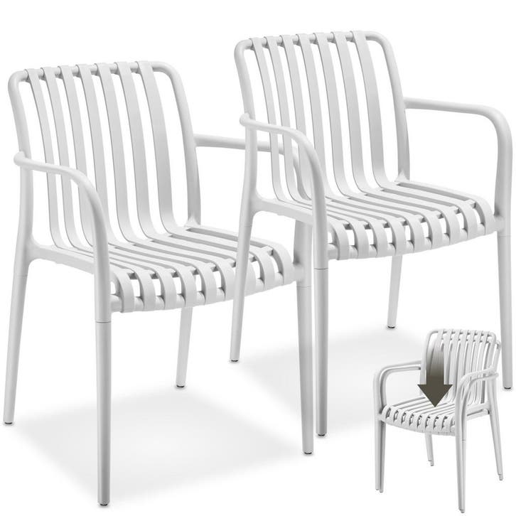 Tuinstoelen Alcudia, weerbestendig, stapelbaar, Tuin en Terras, Overige Tuin en Terras, Verzenden