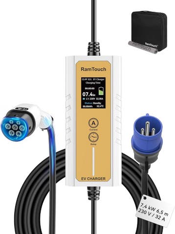 7.4kW Laadkabel 6.5m | Retour Deal | Pak je voordeel, Verzenden
