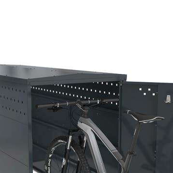 Fietsbox 1 fiets plat dak uitbreiding zonder zijwand, Fietsen en Brommers, Verzenden, Nieuw