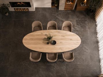 COMPLETE EIKEN TAFEL | Rond & Ovaal | Stel naar wens samen!, Huis en Inrichting, Tafels | Eettafels, 100 tot 150 cm, Nieuw, Eikenhout