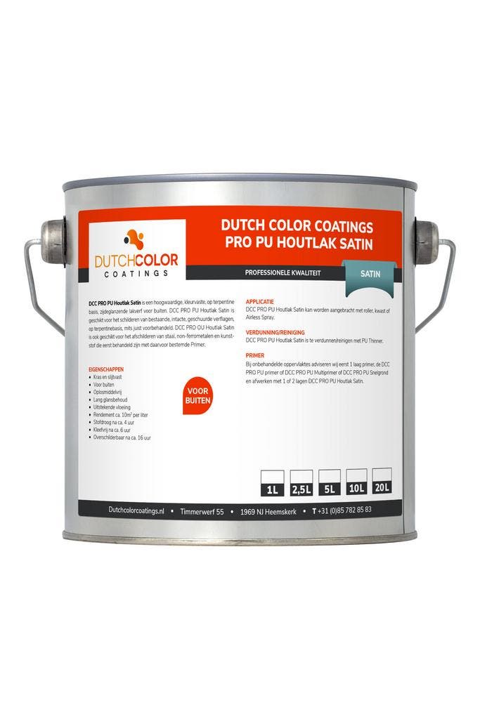 DCC PRO PU Houtlak Satin Wit 1L, Doe-het-zelf en Bouw, Verf, Beits en Lak, Wit, Nieuw, Verzenden